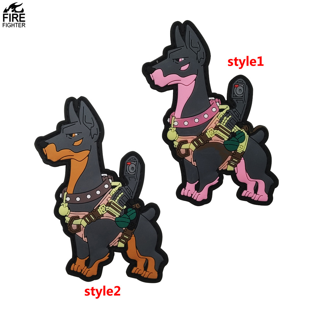 Motorcycle Biker Patch PVC K9 Dog Full Color PATCH Badge K-9 Service Dog Transfer Tactical Harness Stick Vest Patch