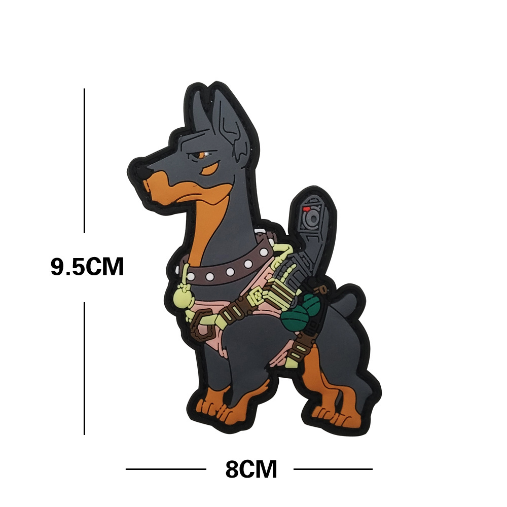 Motorcycle Biker Patch PVC K9 Dog Full Color PATCH Badge K-9 Service Dog Transfer Tactical Harness Stick Vest Patch