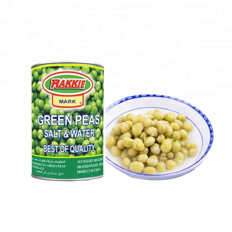 Best 400g 425g canned green peas processed peas