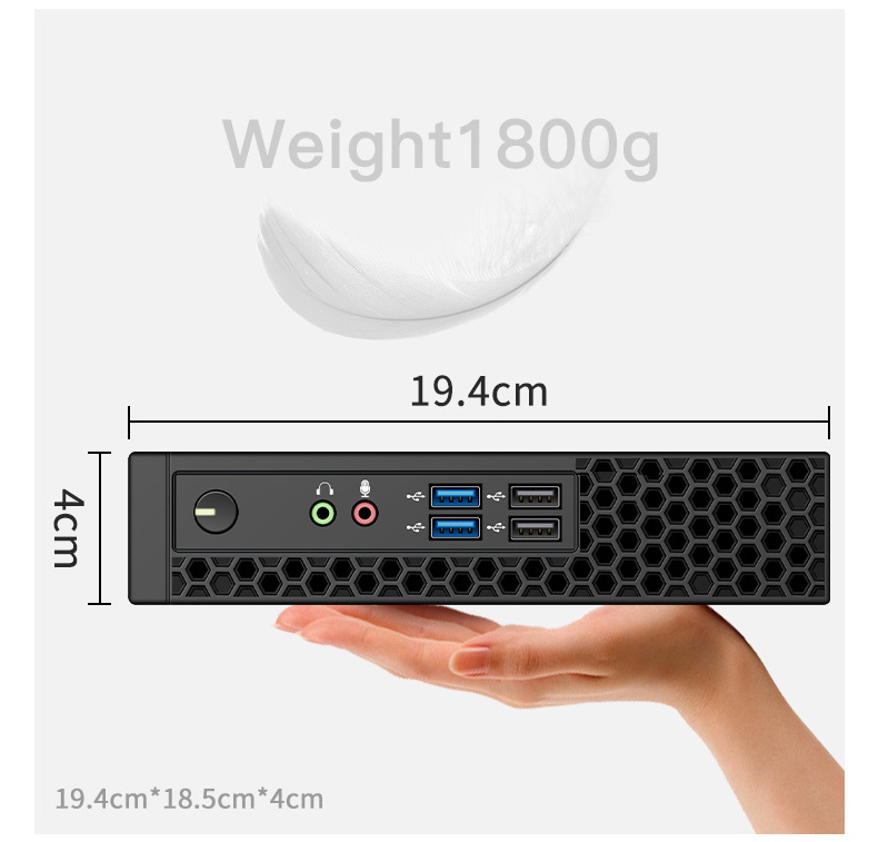 Factory Direct Cheap Small Desktop Computer Intel Core i3 i5 i7 Dual Core Ubuntu Linux Win7 Mini PC for Home Office Business