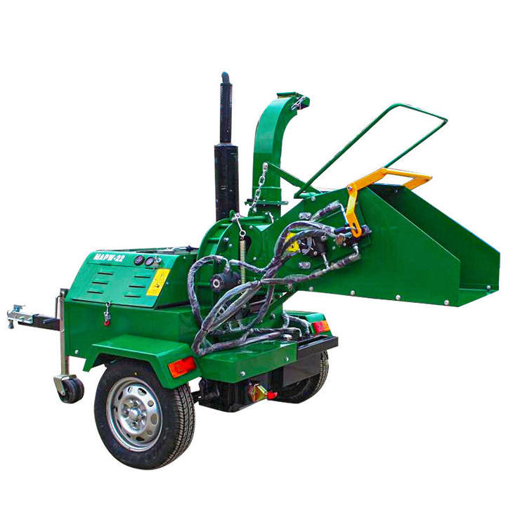 Self powered 15 18 HP 22 hp 40 hp diesel engine hydraulic feeding large drum wood chipper machines wood chipper