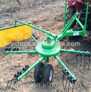 35hp farm wheel tractor mounted mini model rotary hay rake working width 2500mm/3500mm/4000mm