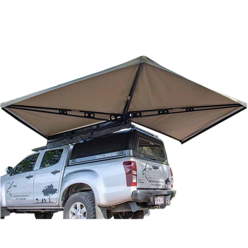 4WD 270 Degrees Awning Outdoor Camping Retractable Freestanding Waterproof Rear Car Side Awning  Easy set up and fast open