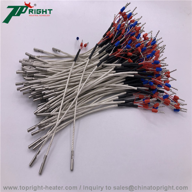 3 wire 2 wire stainless steel probe thermocouple temperature sensor k type pt100