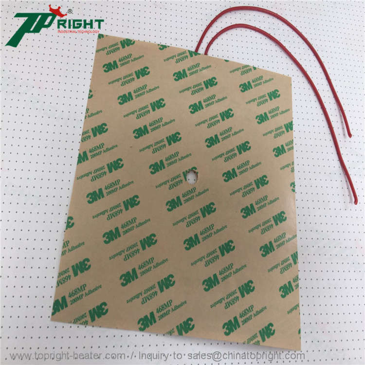 12V flexible polyimide film pcb kapton heater with  adhesive