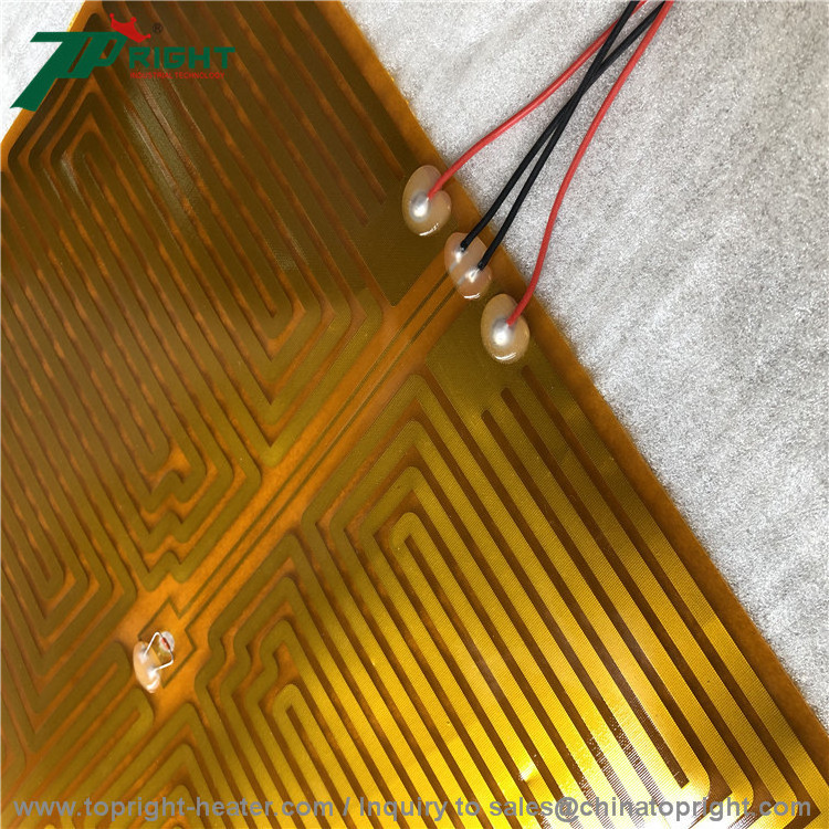 24V flexible polyimide film  kapton heater pad with  adhesive