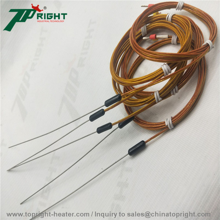 1.0mm 1.5mm  temperature sensor probe K J type thermocouple