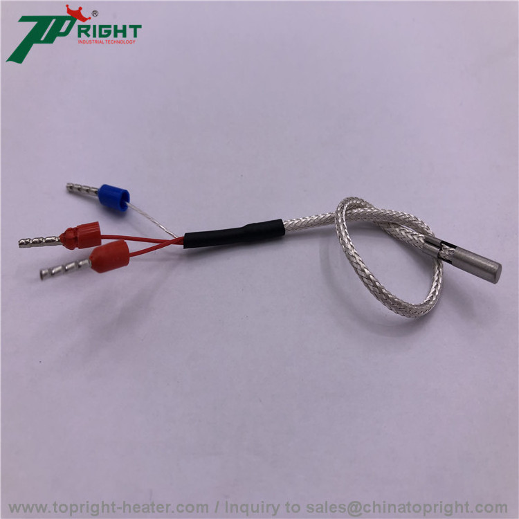 3 wire 2 wire stainless steel probe thermocouple temperature sensor k type pt100