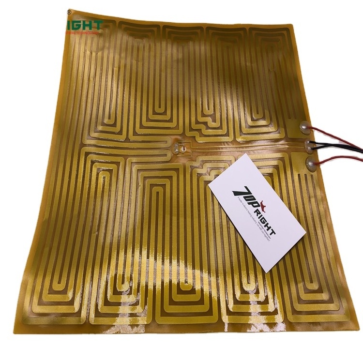 24V flexible polyimide film  kapton heater pad with  adhesive