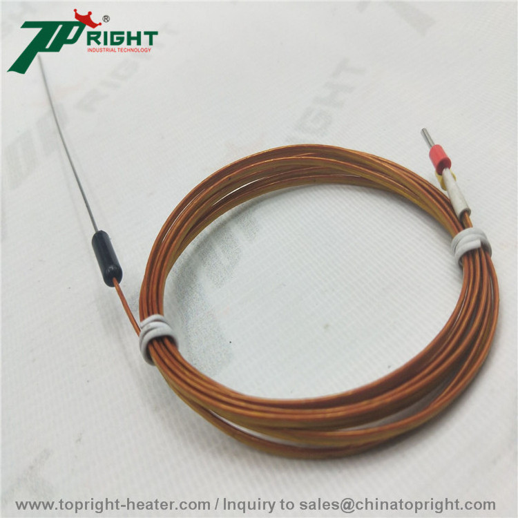 1.0mm 1.5mm  temperature sensor probe K J type thermocouple