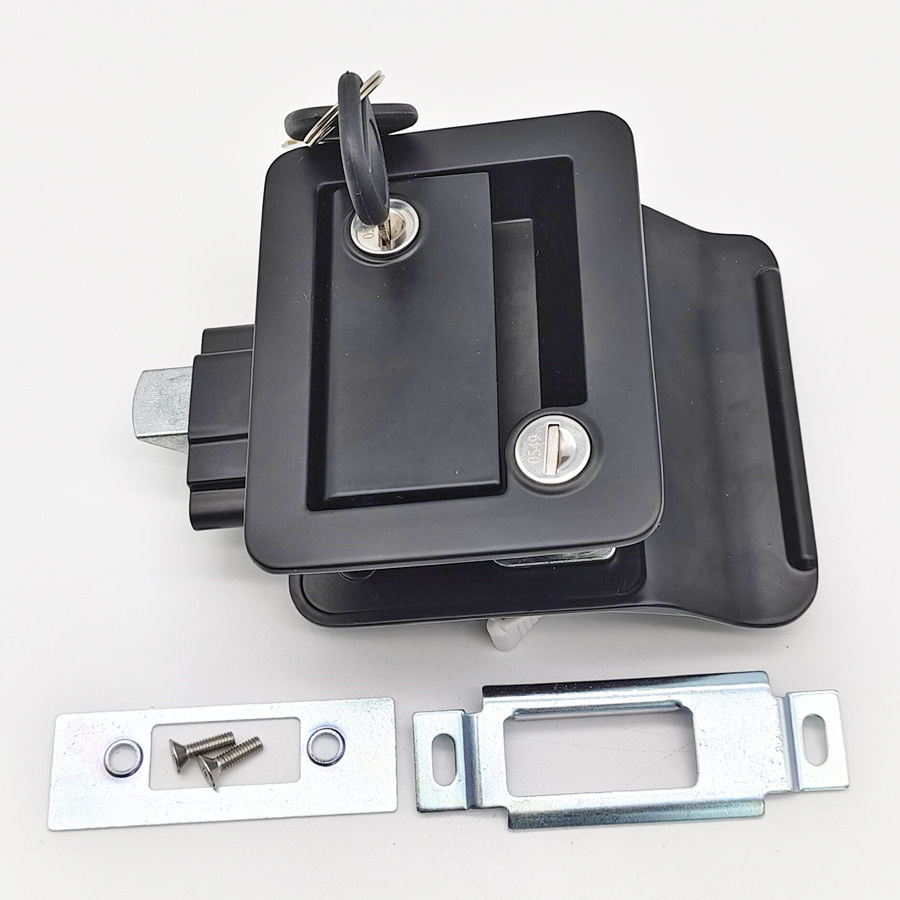 DL11 China Factory  Truck Door Latch  Reversible Double Side Trailer Caravan Door Lock with Zinc Alloy