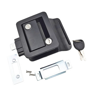 DL11 China Factory  Truck Door Latch  Reversible Double Side Trailer Caravan Door Lock with Zinc Alloy