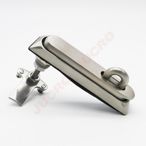 DL860-1S Stainless steel latch plane swing handle lock with padlock for cabinet door