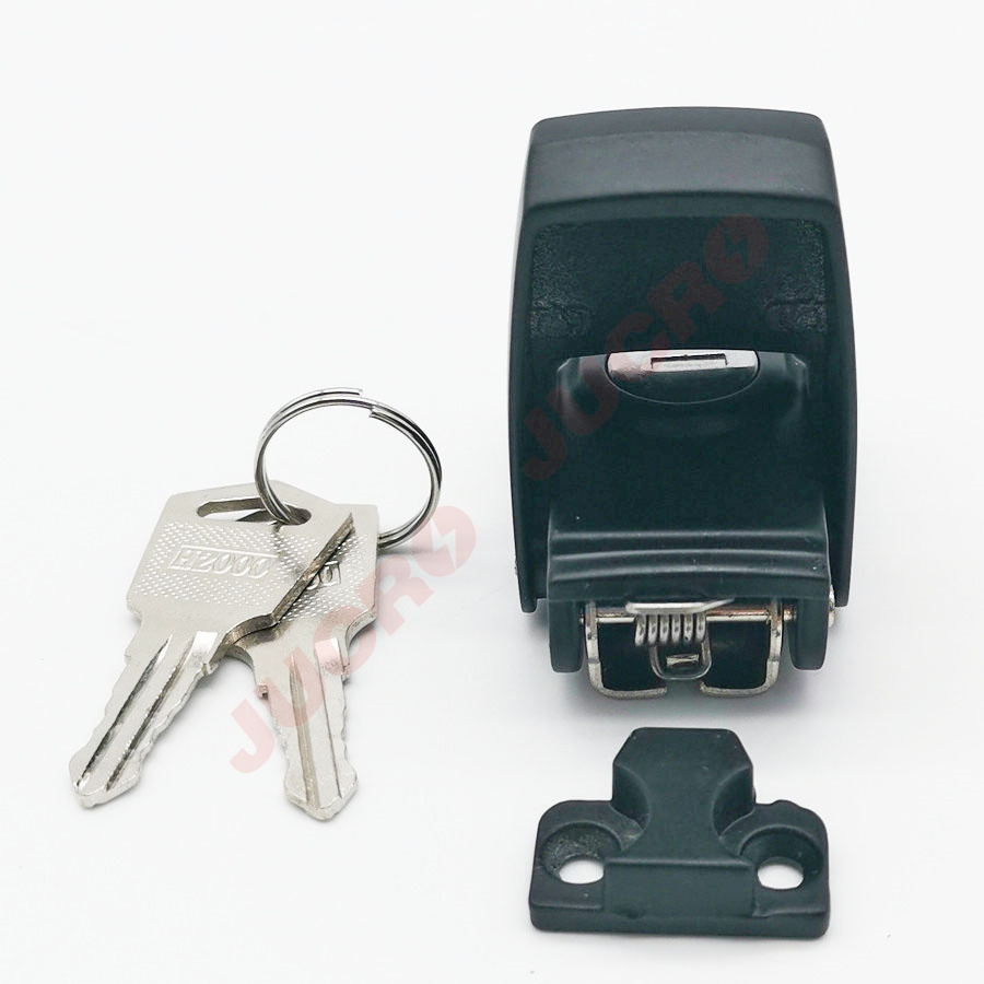 Cabinet black coated metal hasp latch toggle lock