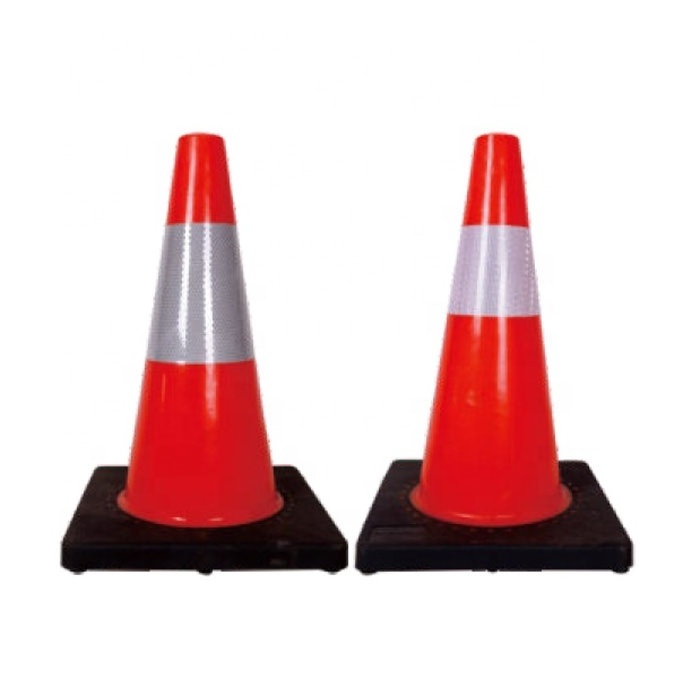 Manufacture Top Sale 70 cm 90cm Road Cone Flexible PVC Safety Used Traffic Cone