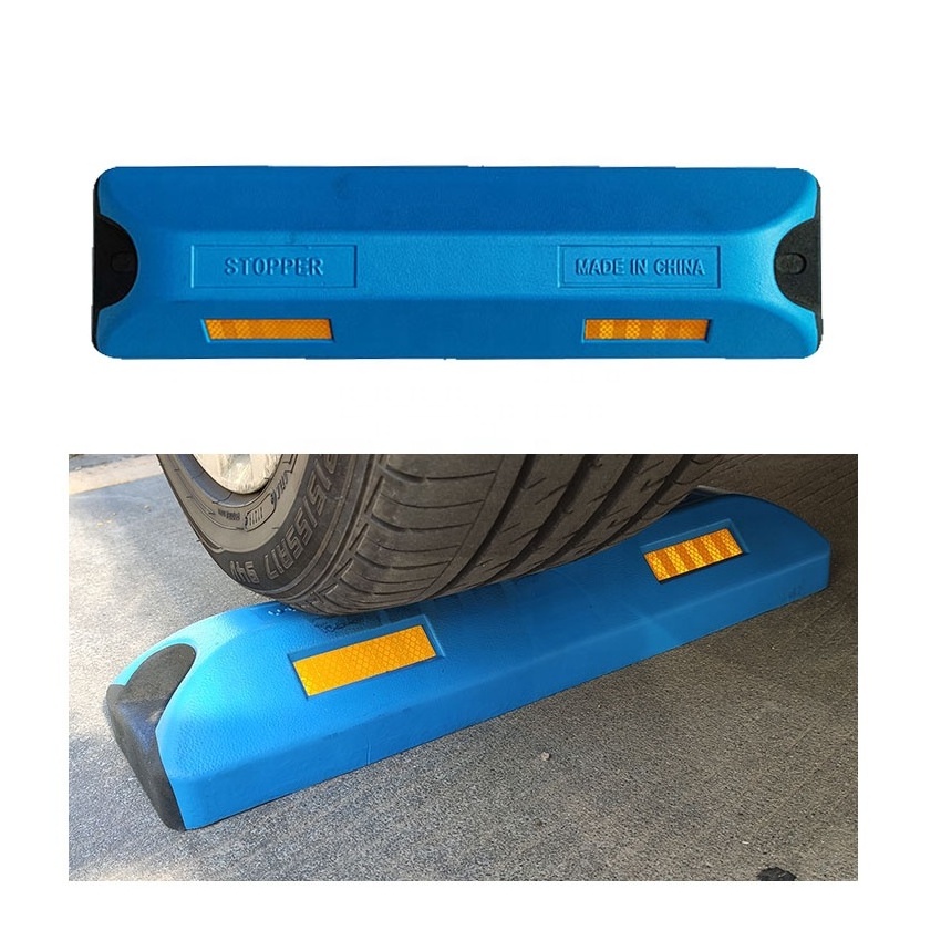 Heavy Duty Parking Stopper Limiter Car Parking Curb Rubber Blocks Garage Car Tires Stop Barricades