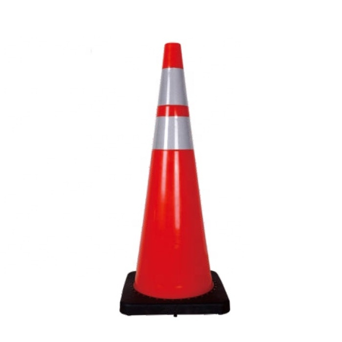 Manufacture Top Sale 70 cm 90cm Road Cone Flexible PVC Safety Used Traffic Cone