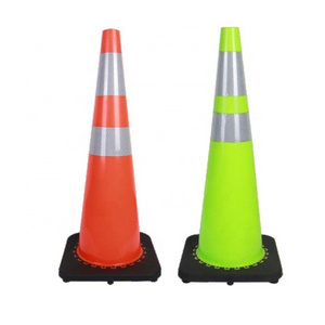 Manufacture Top Sale 70 cm 90cm Road Cone Flexible PVC Safety Used Traffic Cone