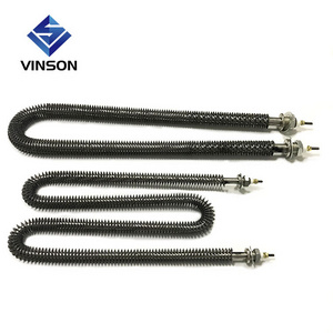 220V 1200W Double U Type Electric Stainless Steel Air Tubular Fin Heater Air Duct Strip Finned Tubular Heaters With Fins