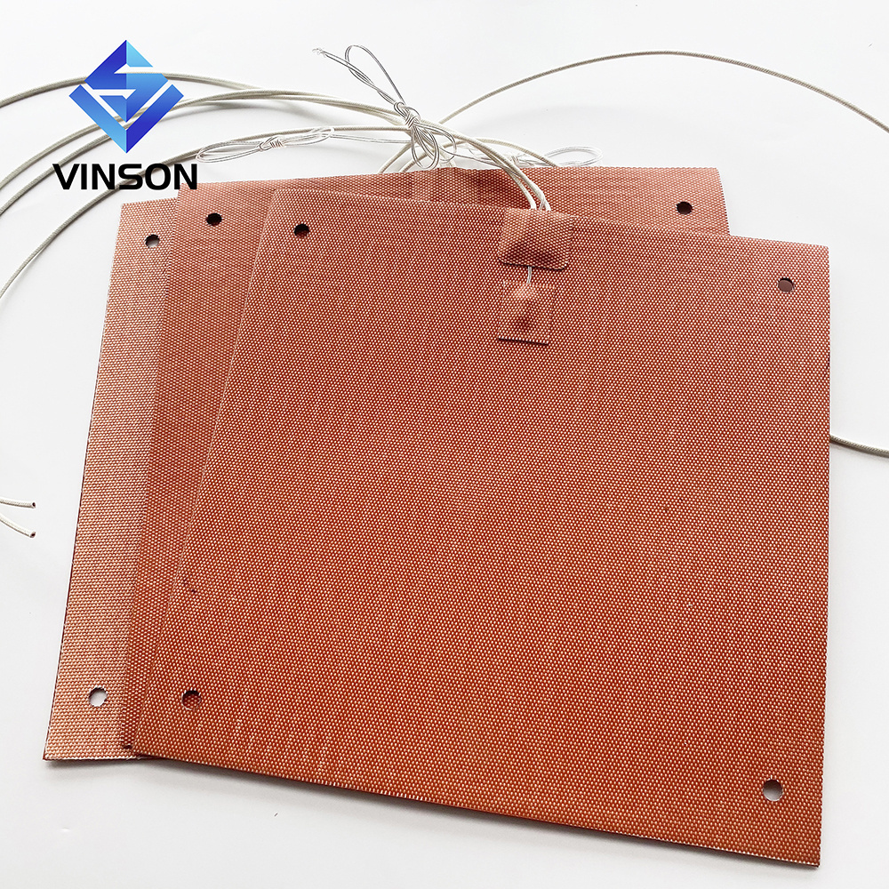 Vinson High quality 3D Printer Heat Bed 220V 300W silicone rubber heater 300*300mm electric Heating Pad