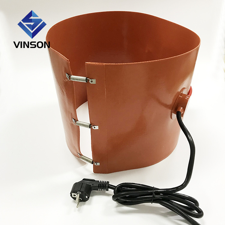 flexible silicone drum heaters suitable for use on 200 litre metal or plastic drums with adjustable knob/digital thermostat