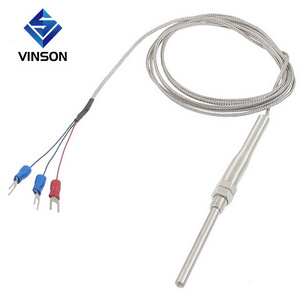 3 wires class A PT100 thermocouple RTD probe temperature sensor