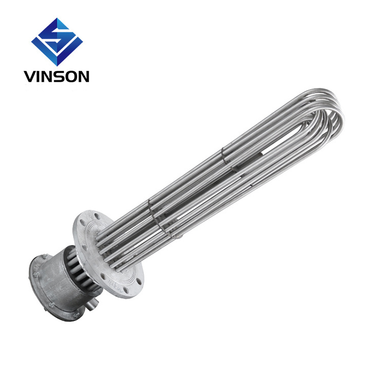 Industrial electric flange boiler heater tubular immersion heater heating element for oil tank