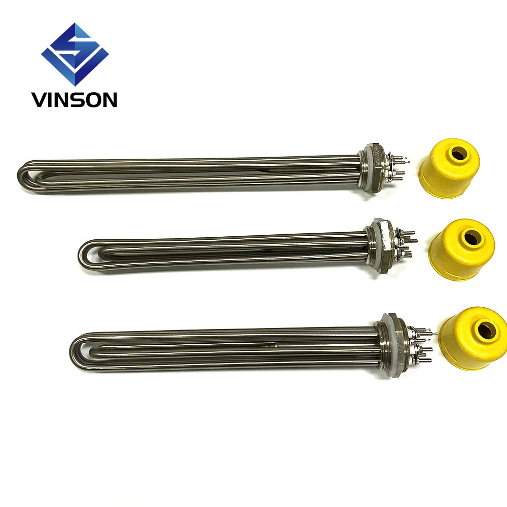 220v 380v Immersion Water Heater Element Industrial Flange Immersion Heater Electric Screw Flange Tubular Heater