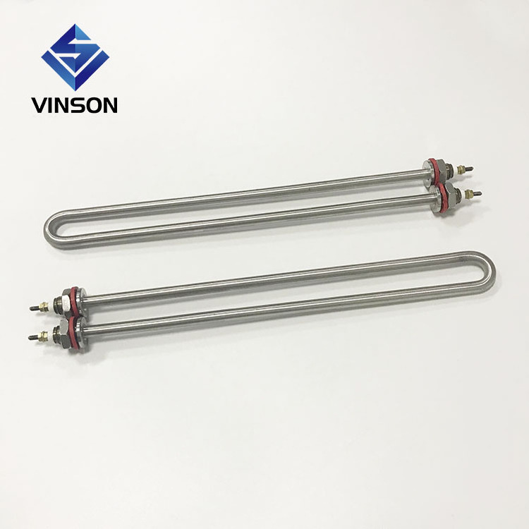 High efficiency Double U shape 230v 1200w tubular heating elements for air heater