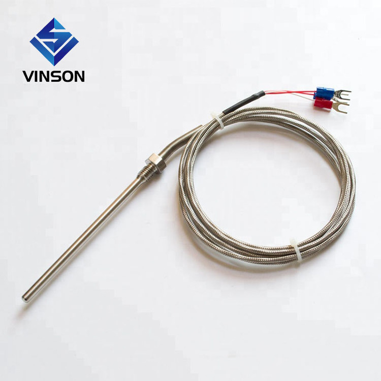 high temperature RTD pt 1000 pt 100 thermocouple sensor with compensation wire