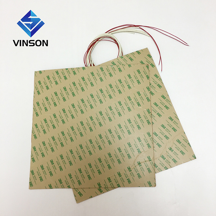 Vinson High quality 3D Printer Heat Bed 220V 300W silicone rubber heater 300*300mm electric Heating Pad