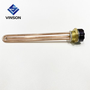 VINSON 220V 800w 1200w 1500w 2000W Solar water tank heater copper Immersion heating element with thermostat