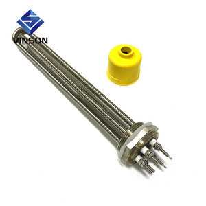 220v 380v Immersion Water Heater Element Industrial Flange Immersion Heater Electric Screw Flange Tubular Heater