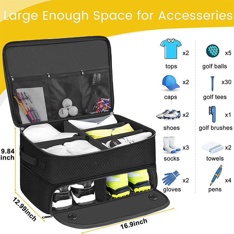 Golf Trunk Organizer  Custom Collapsible Car Golf Trunk Organizer Storage Bag Golf Shoes Bag Car Trunk Organizer