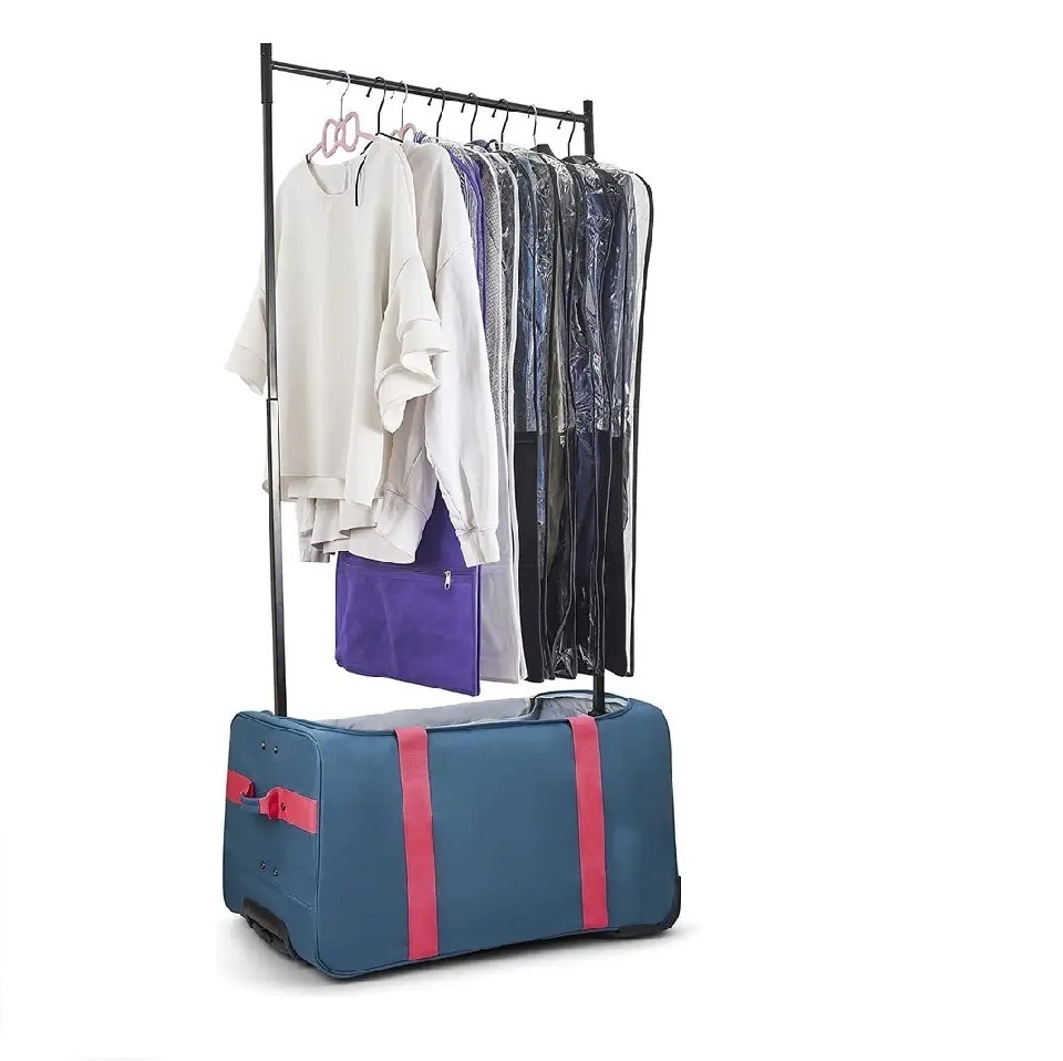 Outdoor Travel Costume Rack Rolling Upright Luggage Weekender Trolley Duffle Bag Garment Rack Travel Dance Bag