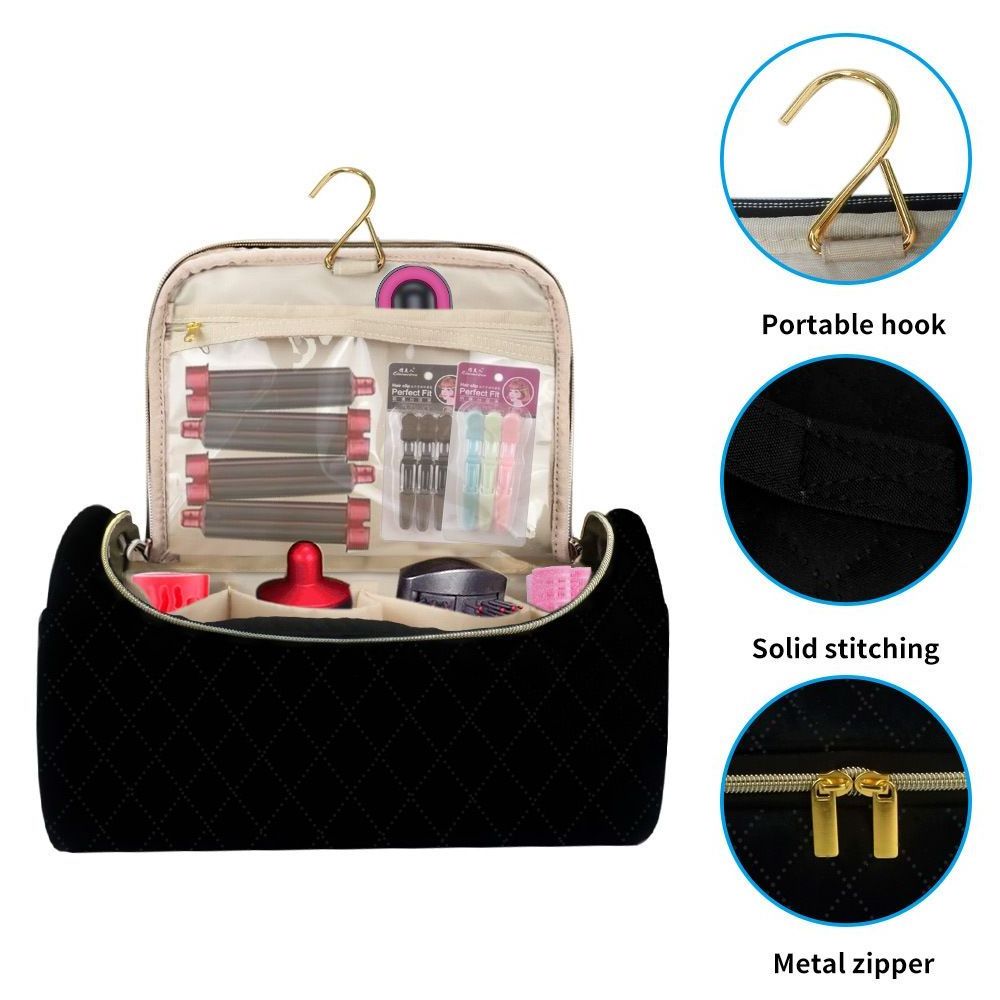 One-Step Hair Dryer Brush Volumizer Carrying Curling Straightener Hair Styling Tools Travel Barber Bag