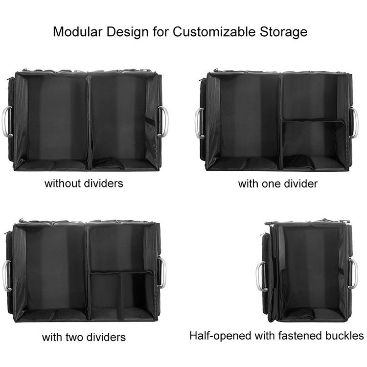 Top Quality Portable Folding Car Storage Box Auto Car Trunk Organizer Collapsible Backseat Car Organizer Storage Box