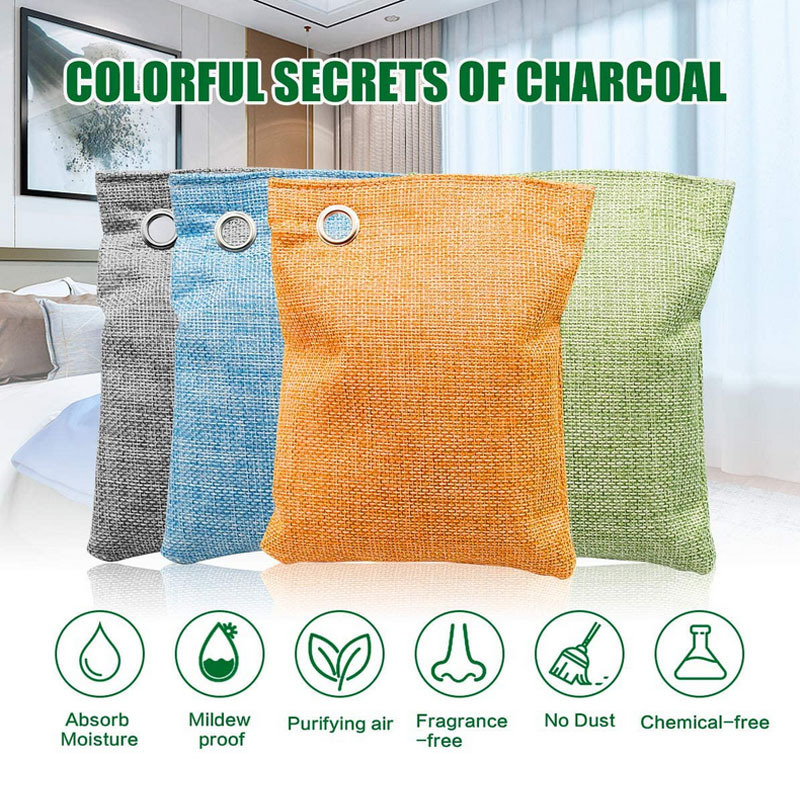 Natural Home Deodorizer Bags Activated Bamboo Charcoal Air Purifying Bag