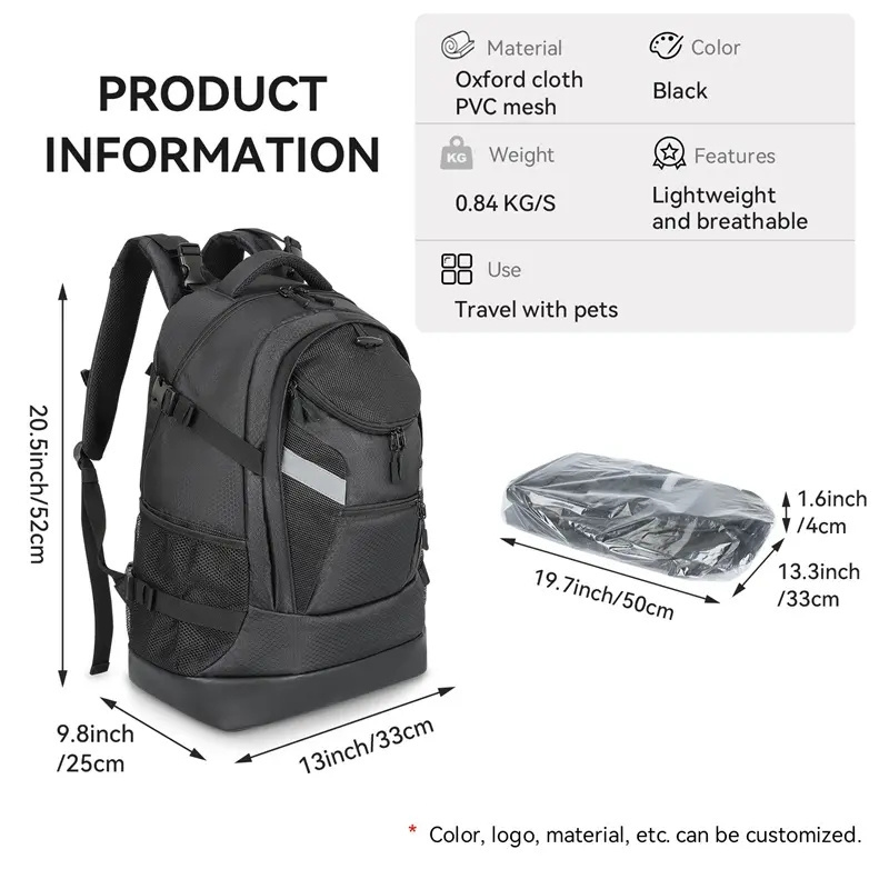 custom pet carrier backpack for cats and dogs carrier Airline Approved Expandable Cat Backpack Carrier