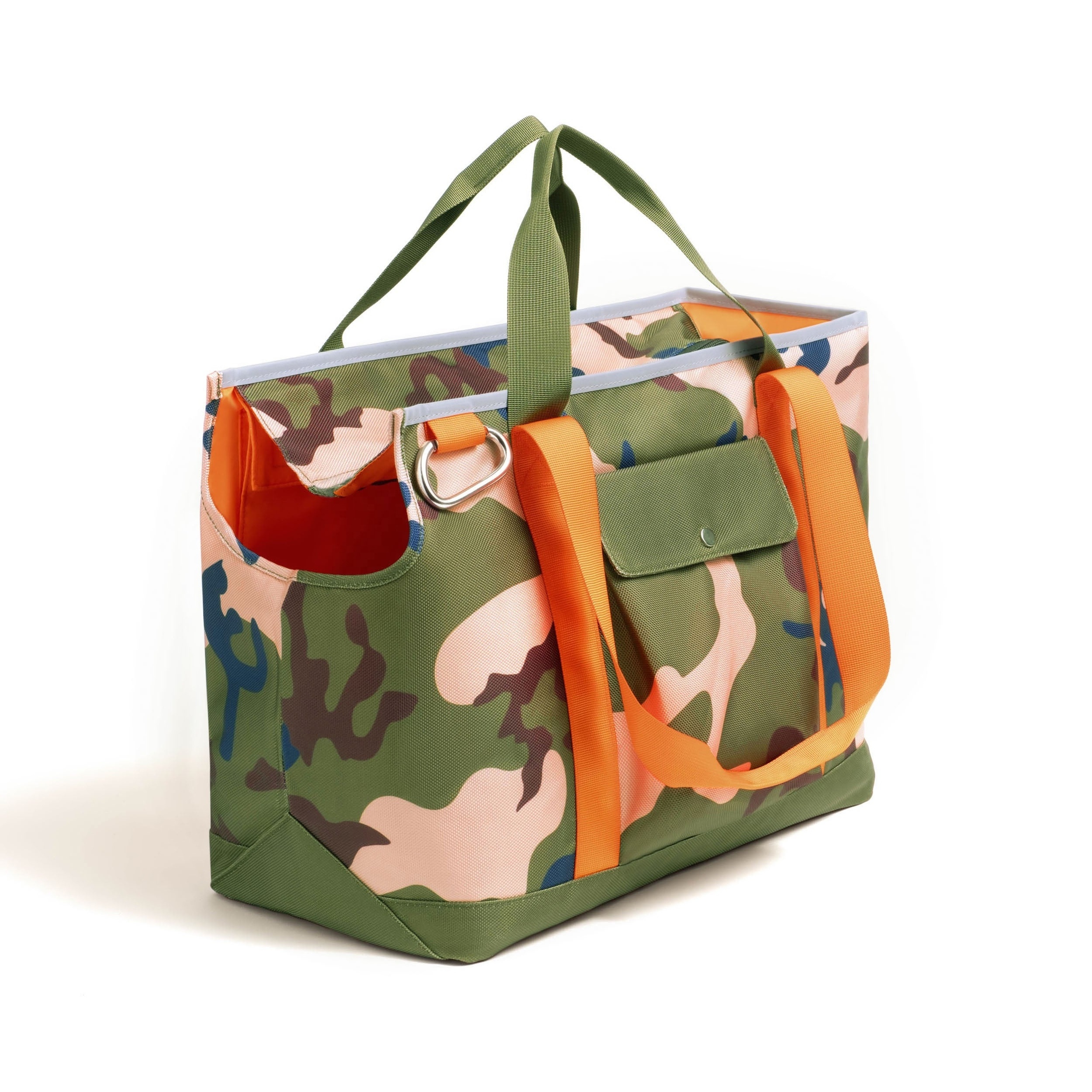 Custom Luxury Camo Pattern Pet Tote Bag Travel Sling Tote Pet Bag Purse Dog Carrier Bag