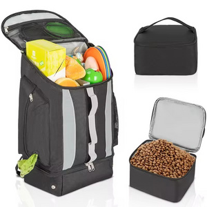 Outdoor Camping Dog Cat Food Storage Bag Travel Pet Cooler Backpack Pet Training Bag Sport Dog Food Carrier Pet Bag