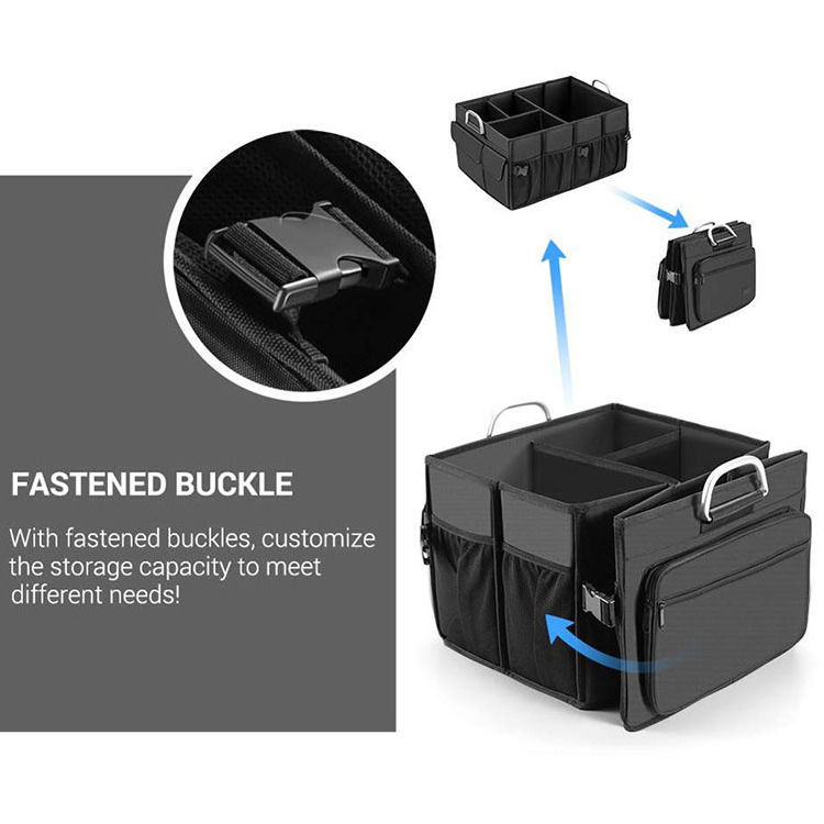 Top Quality Portable Folding Car Storage Box Auto Car Trunk Organizer Collapsible Backseat Car Organizer Storage Box