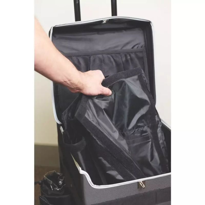 Commercial Janitorial Trolley Cart Tool Carrier Wheeled Bag Hotel Cleaning Supplies Housekeeping Cleaning Trolley bag