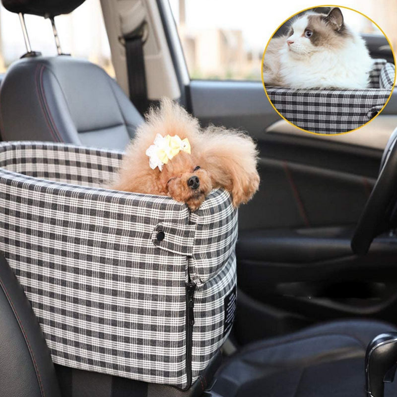 Small Dog Cat Booster Seat ON Car Armrest Perfect Car Seat Covers for Pet Seat Cover Car