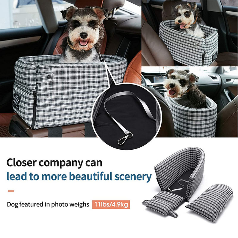 Small Dog Cat Booster Seat ON Car Armrest Perfect Car Seat Covers for Pet Seat Cover Car