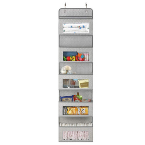 YCW Home Hanging Closet Organizer Foldable Closet Hanging Shelves Large Fabric Foldable Linen Storage Bins Bag