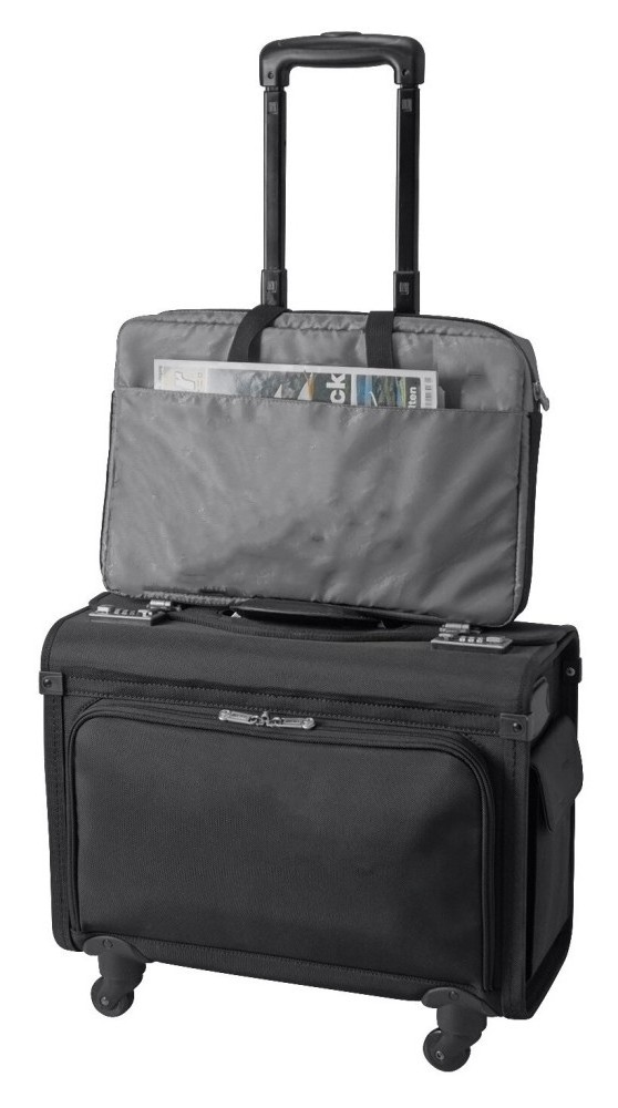 Pilot Roll Case Airliner Two Wheels Pilot business laptop travel case Flight Briefcase Bag