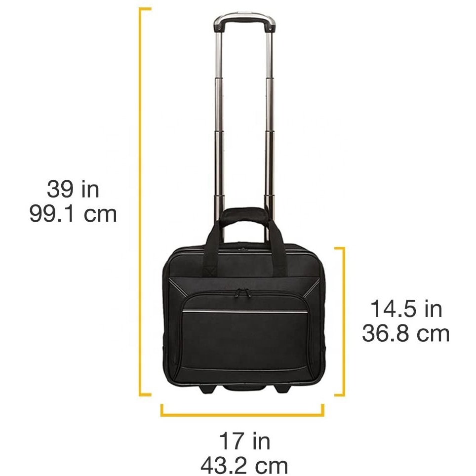 Mini Wholesale Polyester Cabin Flight Crew Trolley Luggage Bag Set Business Carry On Spinner Wheels Soft Travel Suitcases