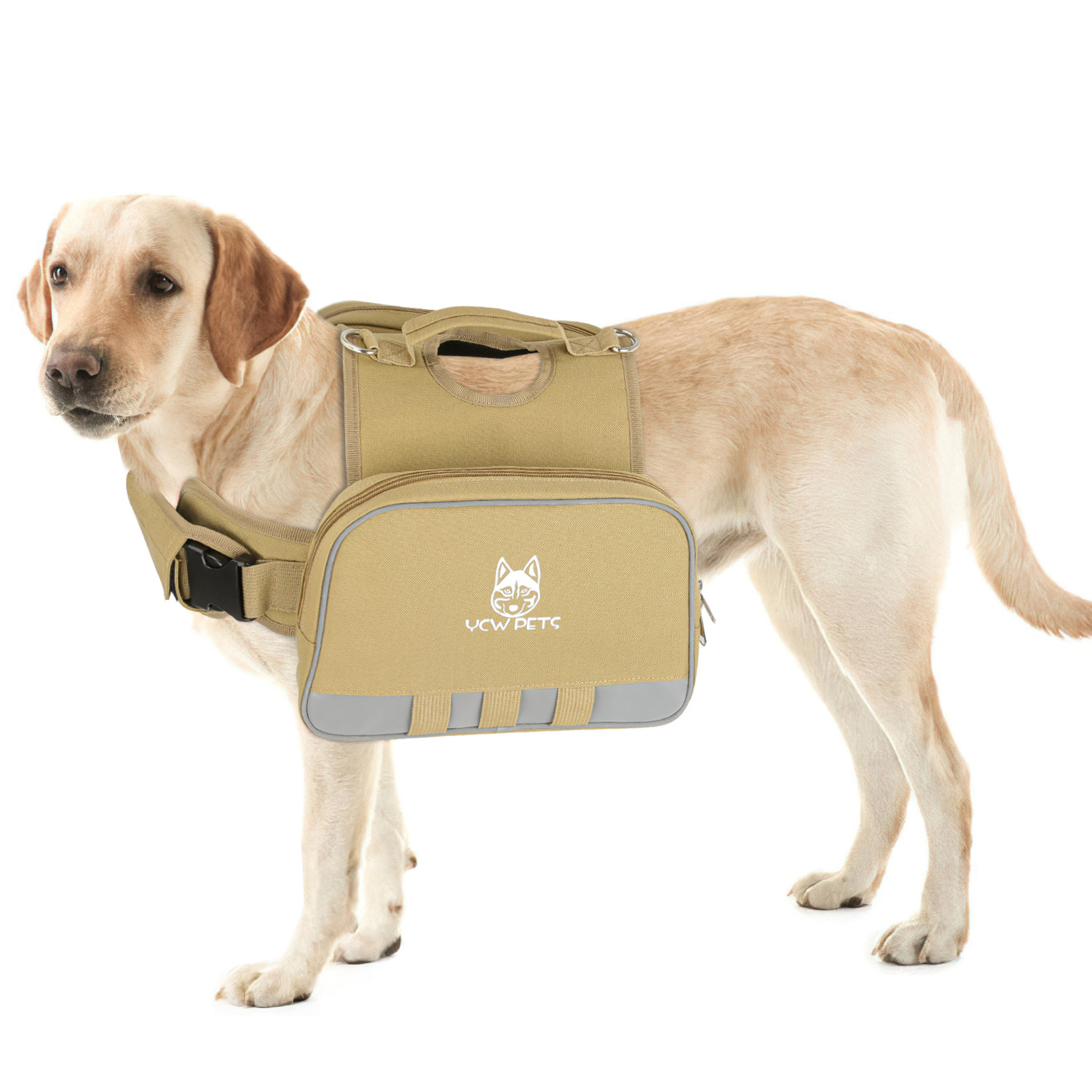 Adjustable Dog Pack Double Bags Outdoor Dog Saddlebag Backpack Dog Saddle Bag With Reflective