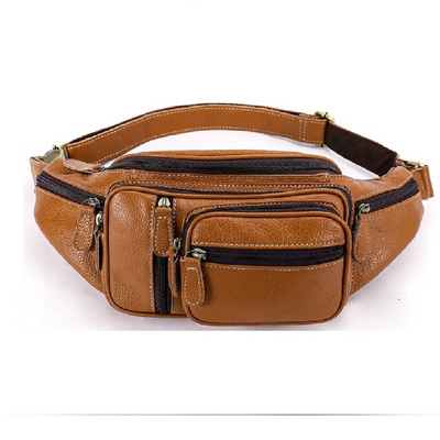 Large Capacity Fanny Pack Waterproof Hip Belt Bag Waist Bag Crossbody Sling Backpack Leather waist bag